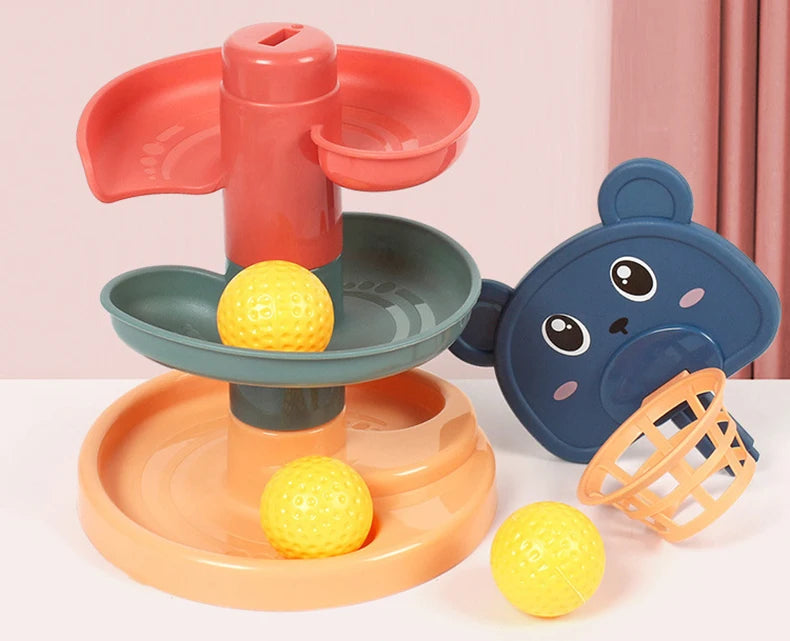 Jouets Montessori pour bébé de 0 à 12, 24 et 36 mois, piste roulante, balle...