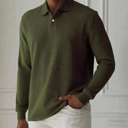 Polo à manches longues pour hommes, vêtements masculins de haute qualité, t-shirt polo de bureau, style business et décontracté, mode masculine.