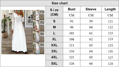 Robe longue blanche élégante pour femme, printemps-automne, sexy, dentelle, col en V