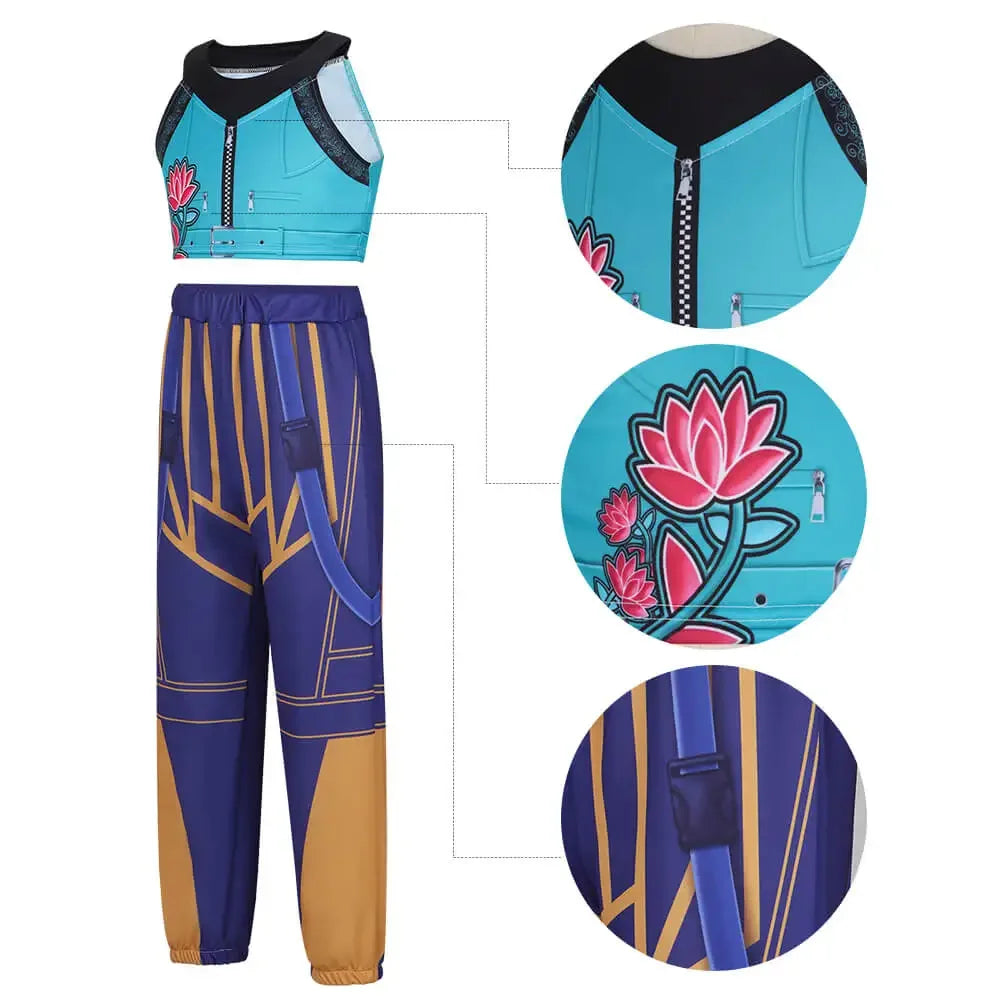 2025 Halloween Kpop Rumi Zoey Mira Halloween fête Cosplay Costume enfants chasseurs de démons adolescents filles cadeaux