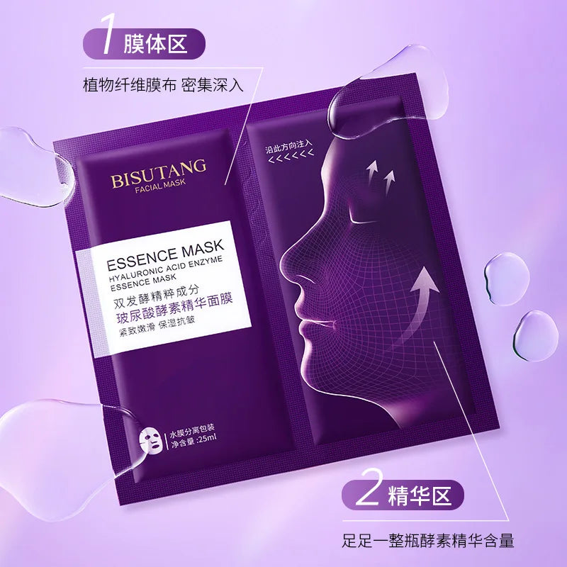 Masque Facial Hydratant aux Fruits et Plantes Naturelles, Soin de la Peau, Contrôle de l'Huile, Myrtille, Concombre, Grenade, Fruit, Efficacité