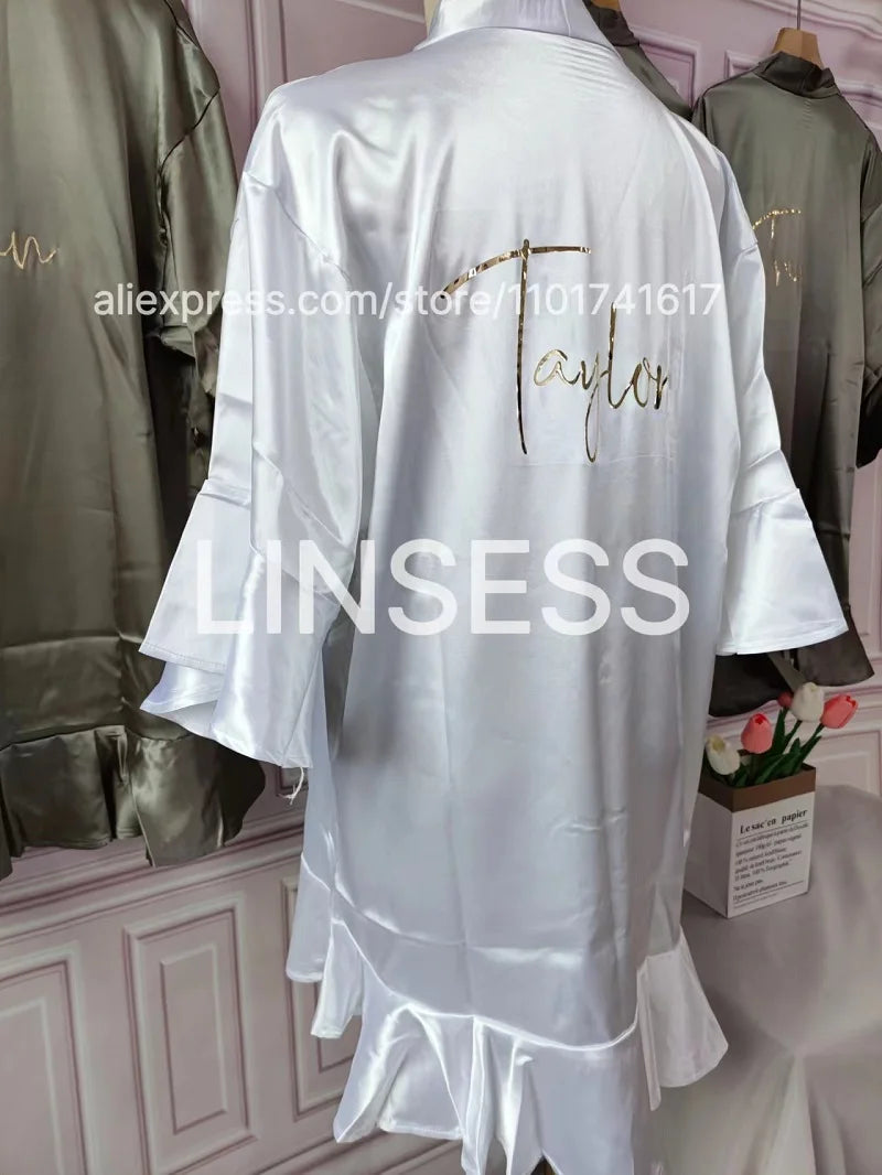 Robes à volants pour mariée, robe de demoiselle d'honneur, cadeau de mariée personnalisé