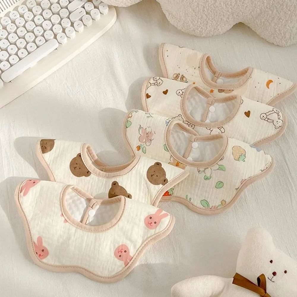 Serviette de salive pour bébé, bavoir en coton, gaze, nouveau-né, imperméable, crachat de lait