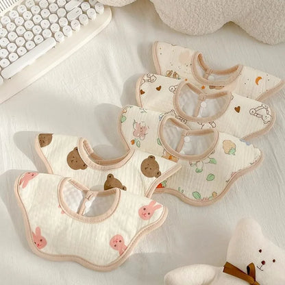 Serviette de salive pour bébé, bavoir en coton, gaze, nouveau-né, imperméable, crachat de lait