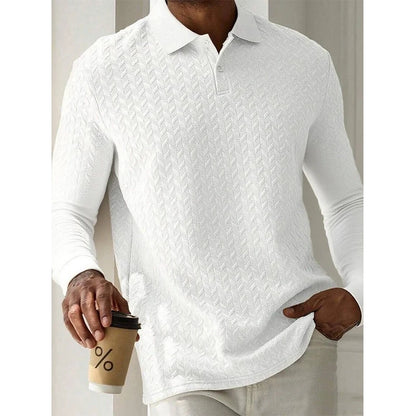 Polo à manches longues pour hommes, vêtements masculins de haute qualité, t-shirt polo de bureau, style business et décontracté, mode masculine.
