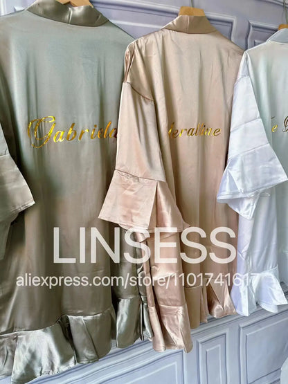 Robes à volants pour mariée, robe de demoiselle d'honneur, cadeau de mariée personnalisé