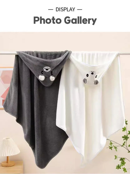 Serviette de bain mignonne pour bébé, serviette douce et absorbante, emmaillotage pour nouveau-né