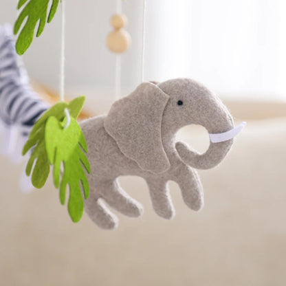 Hochet mobile pour berceau de bébé de 0 à 12 mois, motif animal de la forêt