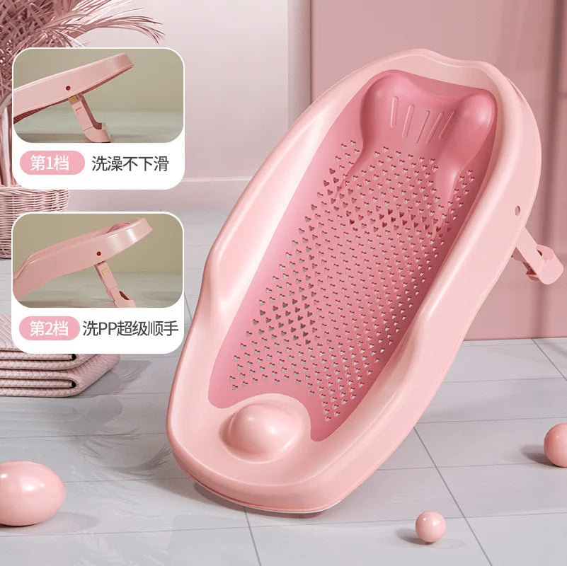 Filet de bain ajustable universel pour nouveau-nés, tapis antidérapant pour baignoire bébé, support de bain pour bébé