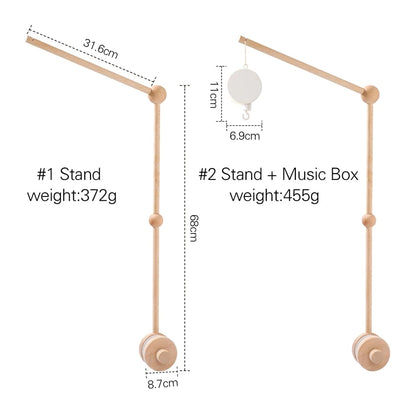 Hochet mobile pour berceau de bébé de 0 à 12 mois, motif animal de la forêt