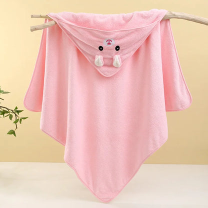 Serviette de bain mignonne pour bébé, serviette douce et absorbante, emmaillotage pour nouveau-né
