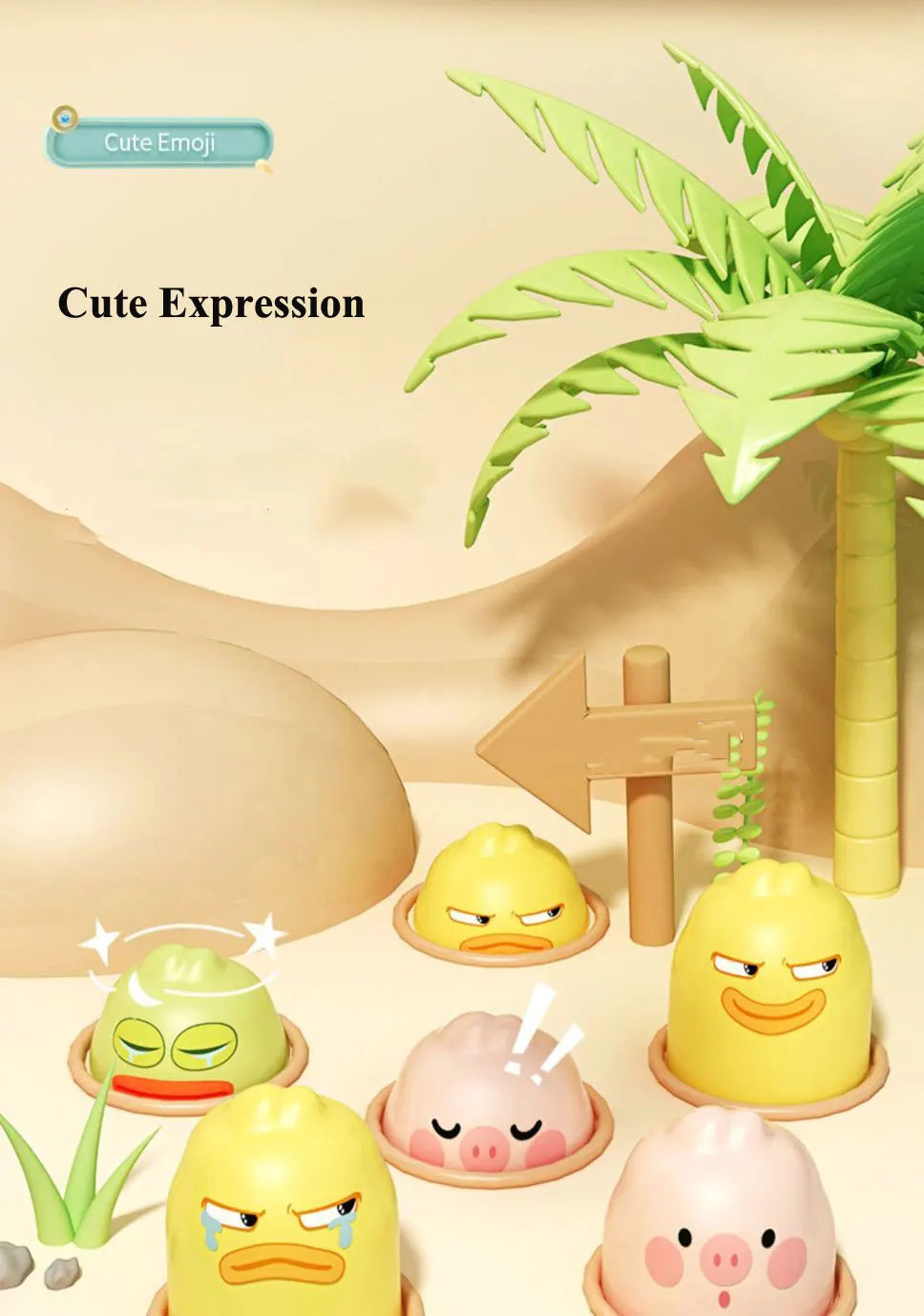 Jouet bébé Canard/Grenouille/Cochon, jeu d'apprentissage Montessori, puzzle éducatif cadeau pour tout-petit garçon/fille de 12 à 24 mois avec marteau