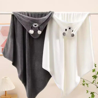 Serviette de bain mignonne pour bébé, serviette douce et absorbante, emmaillotage pour nouveau-né