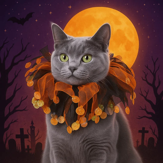 Costume de chat citrouille d'Halloween Kawaii, accessoires de cosplay réglables, col…