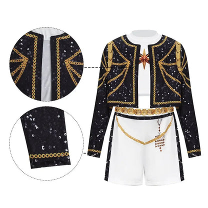 Costume de cosplay Kpop Rumi Zoey Mira pour fête d'Halloween pour enfants