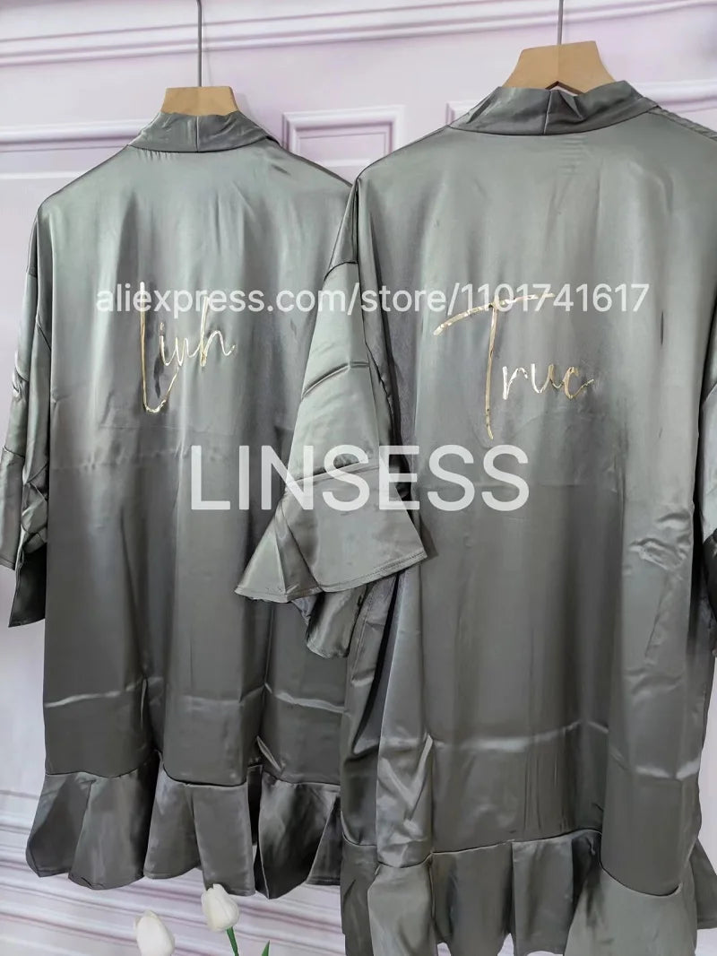 Robes à volants pour mariée, robe de demoiselle d'honneur, cadeau de mariée personnalisé