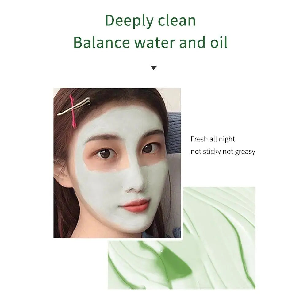 Masque au thé vert pour le visage, nettoyage du thé vert, hydratant en profondeur, rétrécit les Pores, points noirs, acné, soins pour la peau coréens