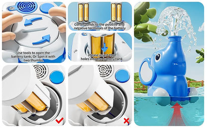 Jouets de bain pour bébé en forme d'éléphant, pommeau de douche, jouets de bain pour enfants, jouets de bain pour nourrissons…