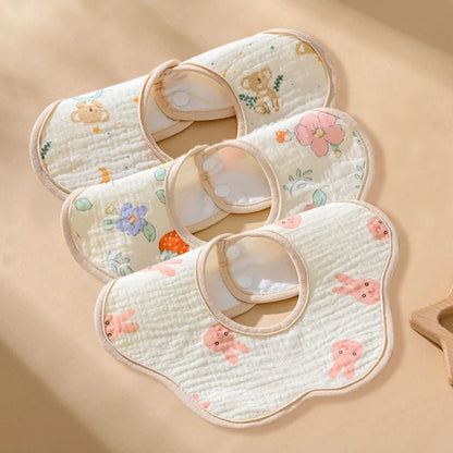 Serviette de salive pour bébé, bavoir en coton, gaze, nouveau-né, imperméable, crachat de lait