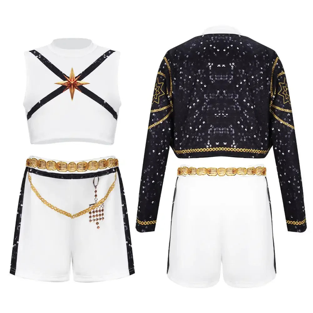 Costume de cosplay Kpop Rumi Zoey Mira pour fête d'Halloween pour enfants