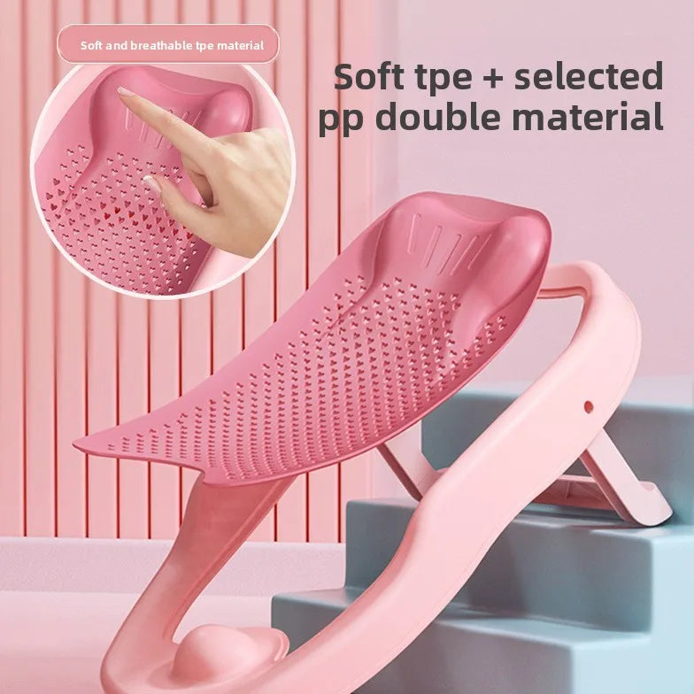 Filet de bain ajustable universel pour nouveau-nés, tapis antidérapant pour baignoire bébé, support de bain pour bébé
