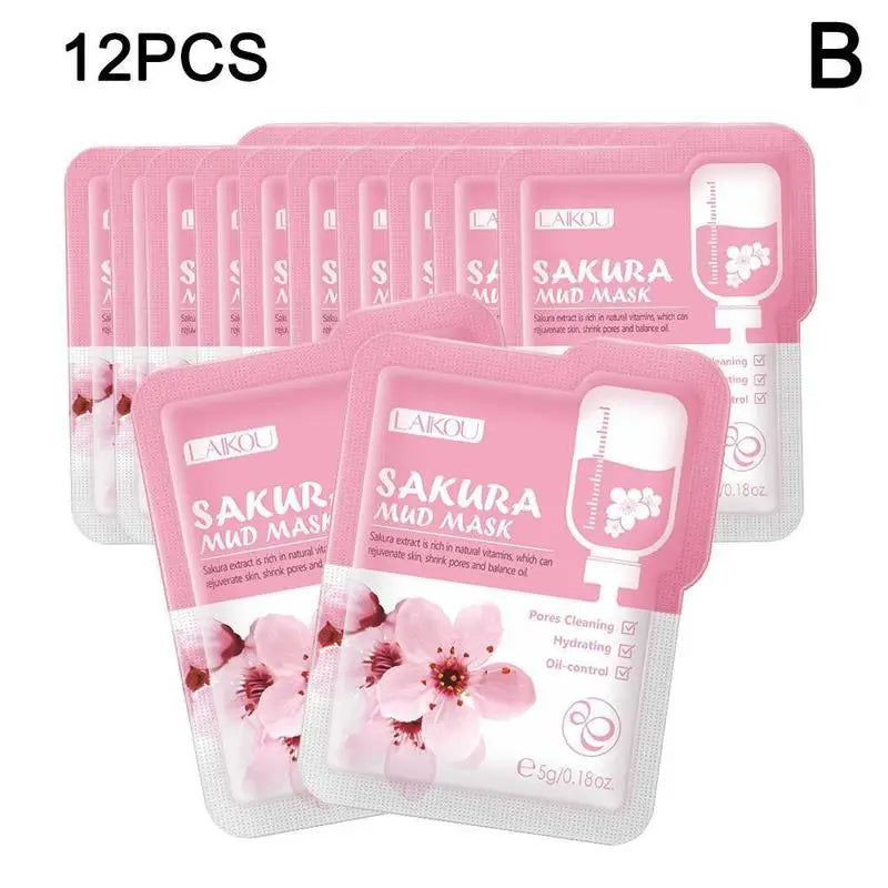 Masque Visage Bio au Collagène (1/5/10 pièces) - Resserre les Pores, Hydratation Profonde, Masque de Nuit Hydratant, Rafraîchissant et Éclaircissant pour le Soin du Visage