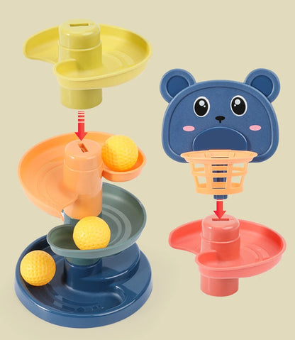 Jouets Montessori pour bébé de 0 à 12, 24 et 36 mois, piste roulante, balle...