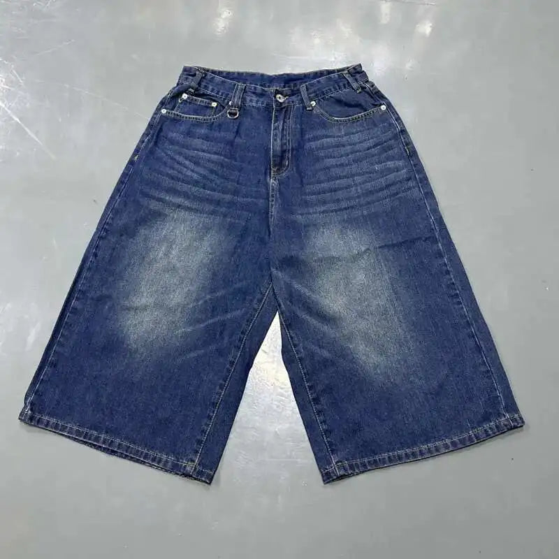 Pantalon en Denim d'Été pour Homme Jeans Masculin Bleu Délavé Vintage Droit Décontracté Vêtements pour Homme Pantalon Large Ample Nouvelle Mode