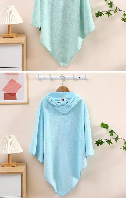 Serviette de bain mignonne pour bébé, serviette douce et absorbante, emmaillotage pour nouveau-né