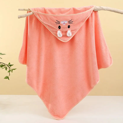 Serviette de bain mignonne pour bébé, serviette douce et absorbante, emmaillotage pour nouveau-né