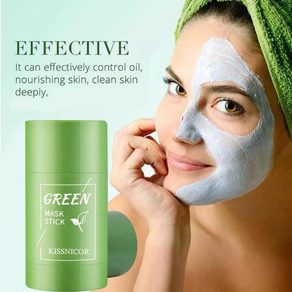 Masque nettoyant pour le visage au thé vert, anciers nettoyant, rétrécissement des pores, dissolvant de points noirs en profondeur, hydratant, 40g