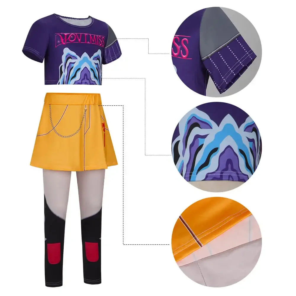2025 Halloween Kpop Rumi Zoey Mira Halloween fête Cosplay Costume enfants chasseurs de démons adolescents filles cadeaux