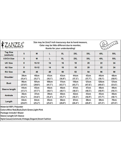 Chemises à plastron plissé pour femmes, chemisiers décontractés à plis nervurés, col rabattu, manches 3/4, demi-boutonnage, chemises femme, hauts pour trajets domicile-travail.