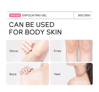 Sakura exfoliant Peeling Gel gommage pour le visage hydratant nourrissant réparation gommages crème pour le visage beauté soins de la peau