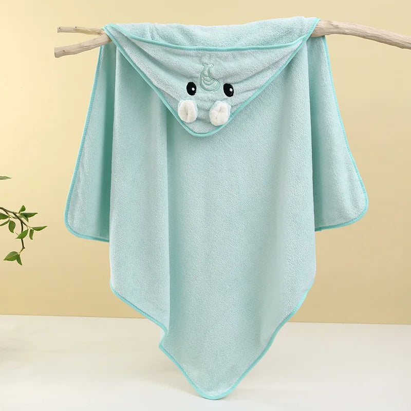 Serviette de bain mignonne pour bébé, serviette douce et absorbante, emmaillotage pour nouveau-né