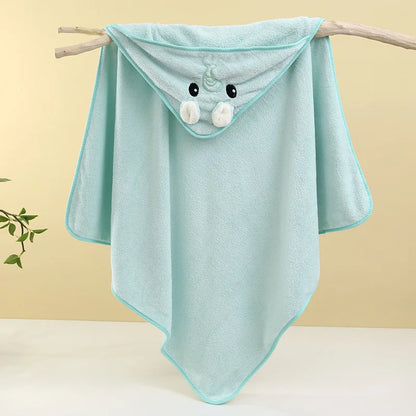 Serviette de bain mignonne pour bébé, serviette douce et absorbante, emmaillotage pour nouveau-né