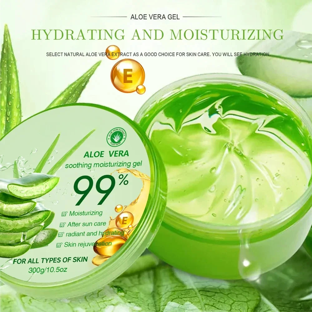300g hydratant Aloe Vera Gel crème traitement de l'acné crème pour le visage soleil après réparer masque de sommeil soins du visage soins de la peau