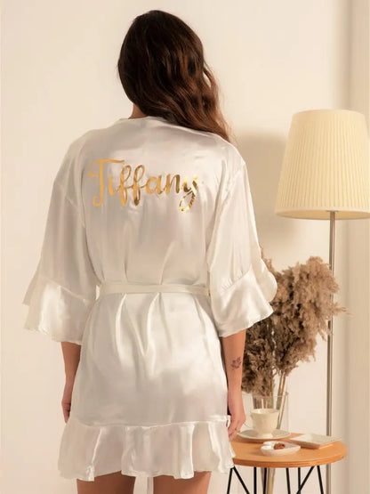 Robes à volants pour mariée, robe de demoiselle d'honneur, cadeau de mariée personnalisé