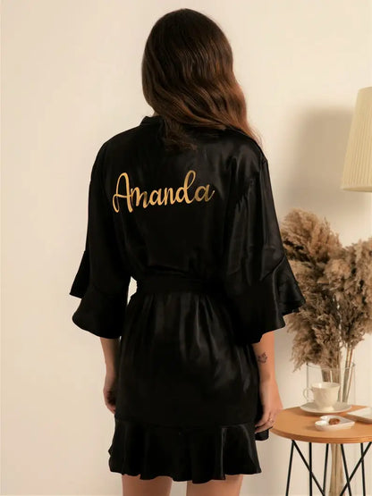 Robes à volants pour mariée, robe de demoiselle d'honneur, cadeau de mariée personnalisé