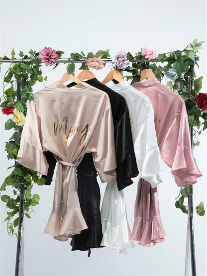 Robes à volants pour mariée, robe de demoiselle d'honneur, cadeau de mariée personnalisé
