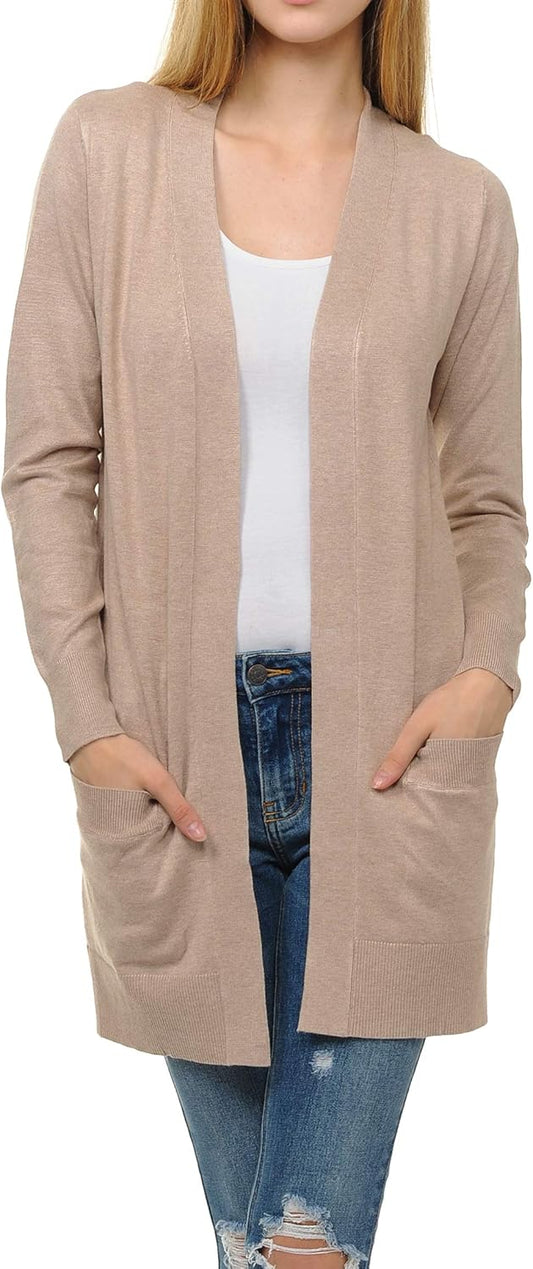 Cardigan en Tricot Long Amazon Essentials